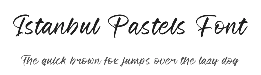Istanbul Pastels Font by Operatype.Co — Script Handwritten Font