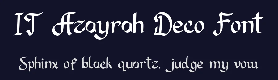 IT Azayrah Deco Font by Indotype Foundry — Display Font — thumbnail 2