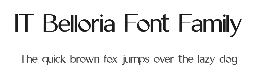 IT Belloria Font Family by Indotype — Sans Serif Font