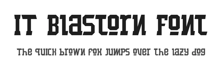 IT Blastorn Font by Indotype — Display Font