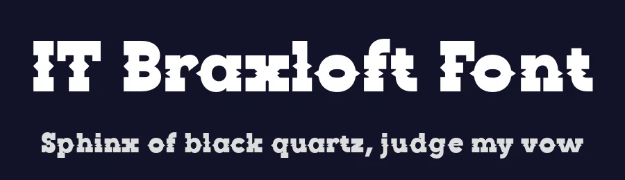 IT Braxloft Font by Indotype Foundry — Display Font — thumbnail 2