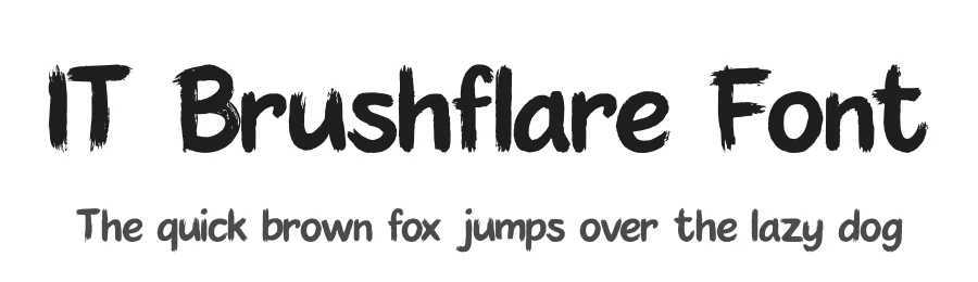 IT Brushflare Font by Indotype — Script Handwritten Font