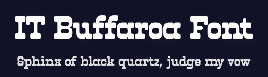 IT Buffaroa Font by Indotype — Slab Serif Font — thumbnail 2