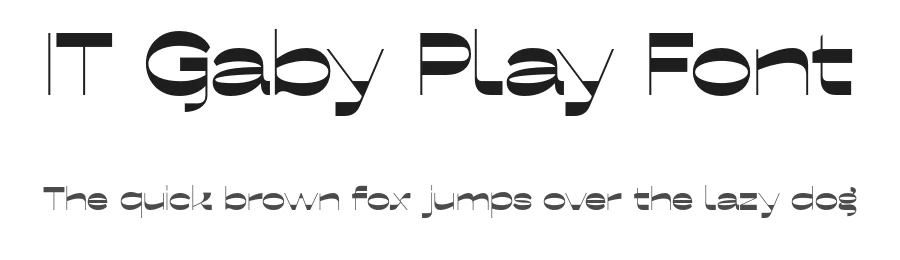 IT Gaby Play Font by Tetiana Ivanenko — Sans Serif Font