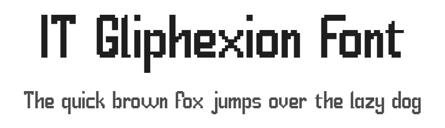 IT Gliphexion Font by Indotype Foundry — Display Font