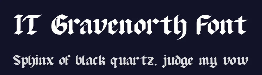 IT Gravenorth Font by Indotype Foundry — Blackletter Font — thumbnail 2