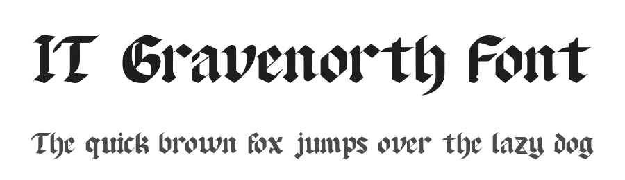 IT Gravenorth Font by Indotype Foundry — Blackletter Font