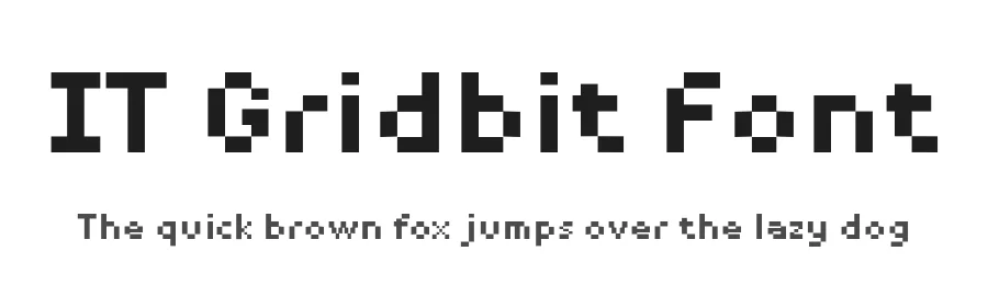 IT Gridbit Font by Indotype — Display Font