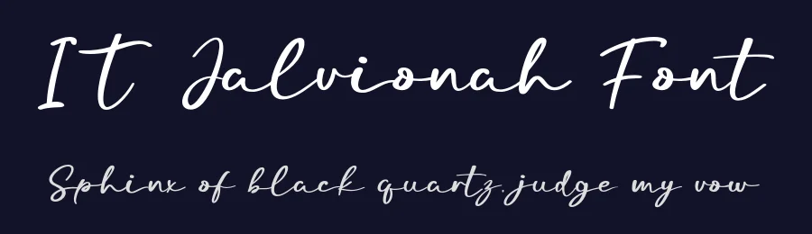 IT Jalvionah Font by Indotype Foundry — Script Handwritten Font — thumbnail 2