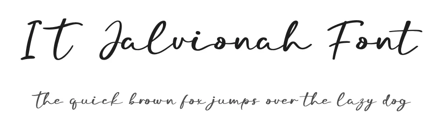 IT Jalvionah Font by Indotype Foundry — Script Handwritten Font