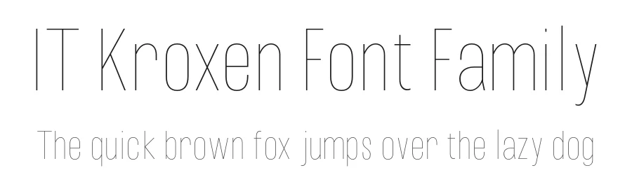 IT Kroxen Font Family by Indotype Foundry — Display Font