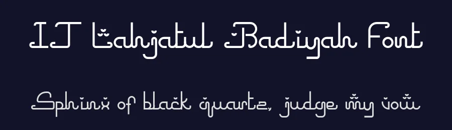 IT Lahjatul Badiyah Font by Indotype Foundry — Display Font — thumbnail 2