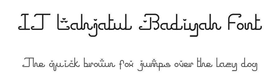 IT Lahjatul Badiyah Font by Indotype Foundry — Display Font