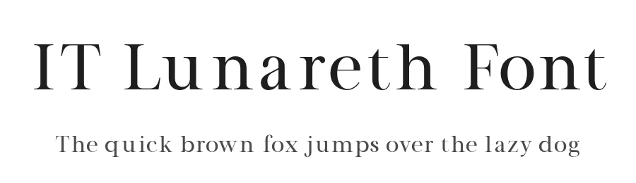 IT Lunareth Font by Indotype — Serif Font