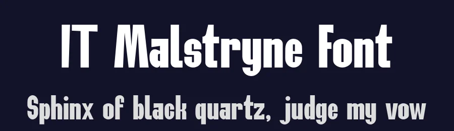 IT Malstryne Font by Indotype Foundry — Sans Serif Font — thumbnail 2