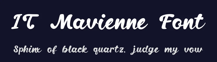 IT Mavienne Font by Indotype — Script Handwritten Font — thumbnail 2