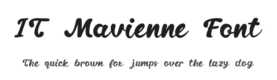 IT Mavienne Font by Indotype — Script Handwritten Font