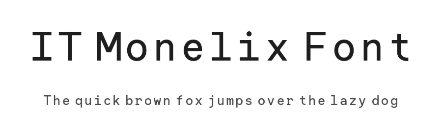 IT Monelix Font by Indotype Foundry — Display Font