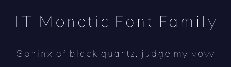 IT Monetic Font Family by Indotype Foundry — Display Font — thumbnail 2