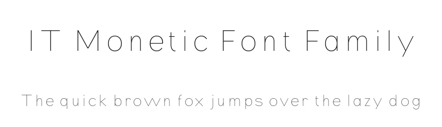 IT Monetic Font Family by Indotype Foundry — Display Font