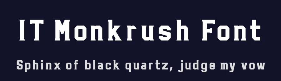 IT Monkrush Font by Indotype Foundry — Display Font — thumbnail 2