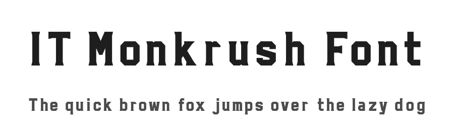 IT Monkrush Font by Indotype Foundry — Display Font