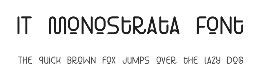 IT Monostrata Font by Indotype Foundry — Display Font
