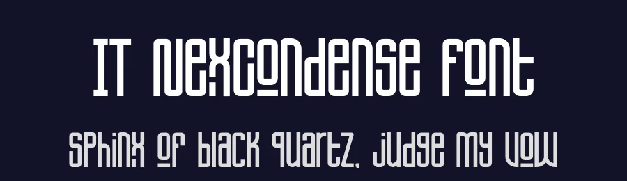 IT NexCondense Font by Indotype Foundry — Display Font — thumbnail 2