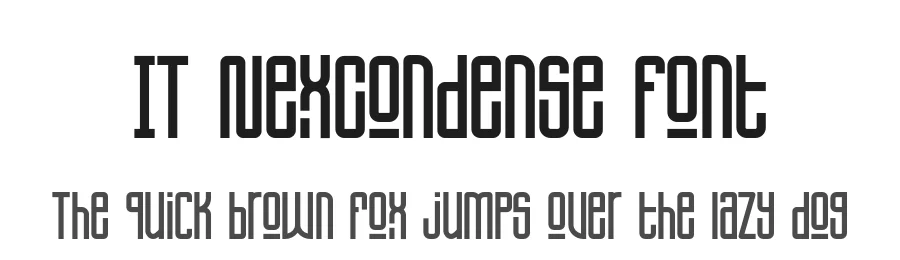 IT NexCondense Font by Indotype Foundry — Display Font