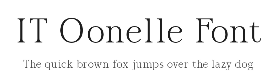 IT Oonelle Font by Indotype Foundry — Display Font