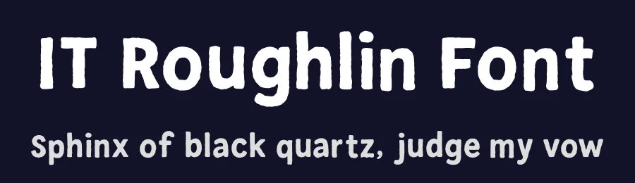 IT Roughlin Font by Indotype — Display Font — thumbnail 2