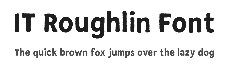IT Roughlin Font by Indotype — Display Font