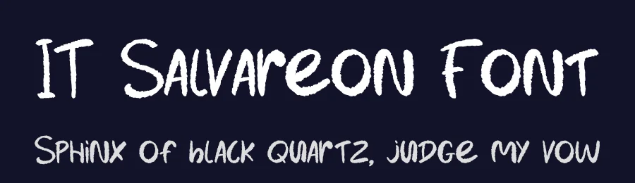 IT Salvareon Font by Indotype Foundry — Script Handwritten Font — thumbnail 2