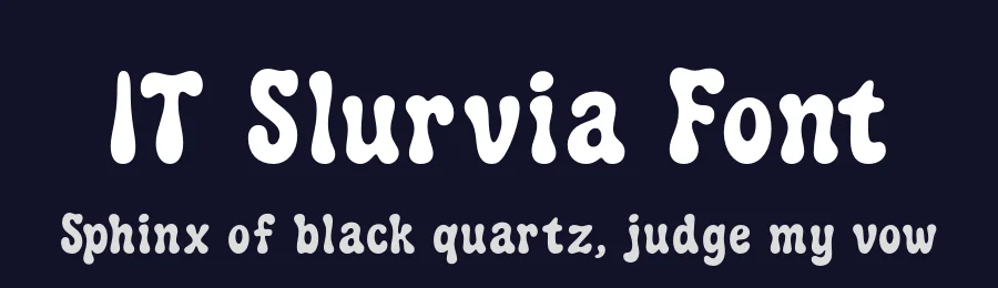 IT Slurvia Font by Indotype Foundry — Display Font — thumbnail 2