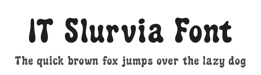 IT Slurvia Font by Indotype Foundry — Display Font