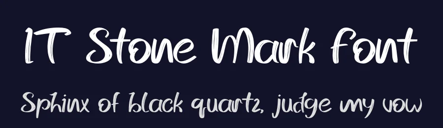 IT Stone Mark Font by Indotype Foundry — Script Handwritten Font — thumbnail 2