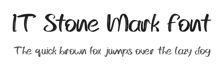 IT Stone Mark Font by Indotype Foundry — Script Handwritten Font