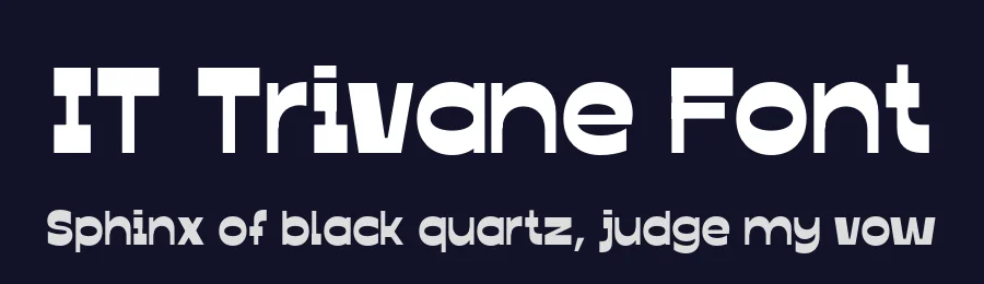 IT Trivane Font by Indotype Foundry — Display Font — thumbnail 2