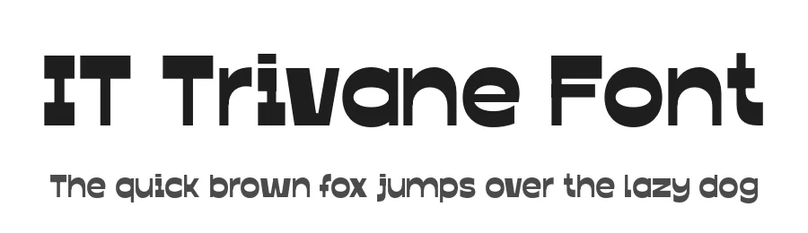 IT Trivane Font by Indotype Foundry — Display Font