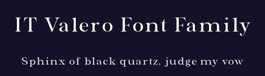 IT Valero Font Family by Indotype Foundry — Serif Font — thumbnail 2
