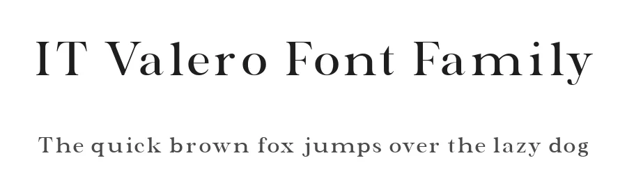 IT Valero Font Family by Indotype Foundry — Serif Font