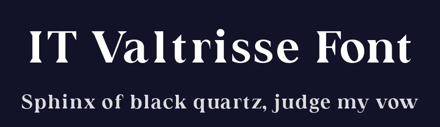 IT Valtrisse Font by Indotype Foundry — Display Font — thumbnail 2