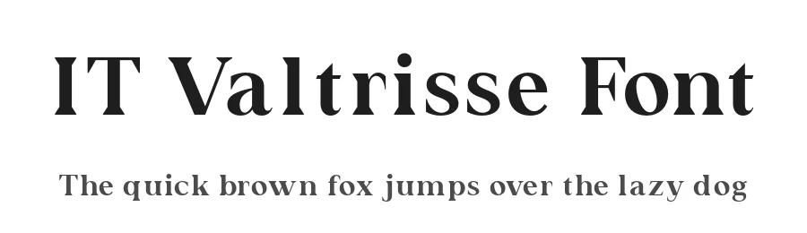IT Valtrisse Font by Indotype Foundry — Display Font