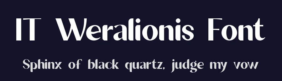 IT Weralionis Font by Indotype Foundry — Sans Serif Font — thumbnail 2
