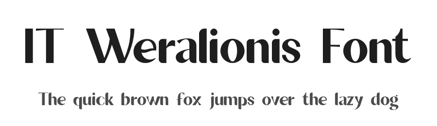 IT Weralionis Font by Indotype Foundry — Sans Serif Font