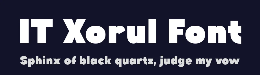 IT Xorul Font by Indotype — Sans Serif Font — thumbnail 2