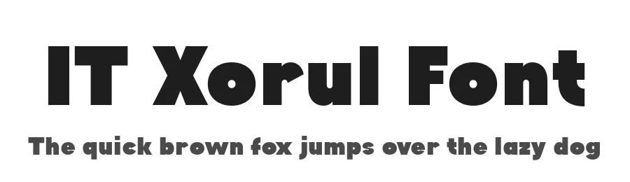 IT Xorul Font by Indotype — Sans Serif Font
