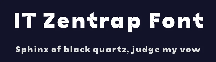 IT Zentrap Font by Indotype Foundry — Sans Serif Font — thumbnail 2