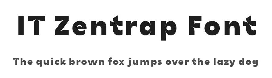 IT Zentrap Font by Indotype Foundry — Sans Serif Font