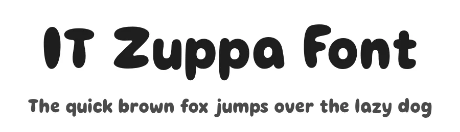 IT Zuppa Font by Indotype — Display Font